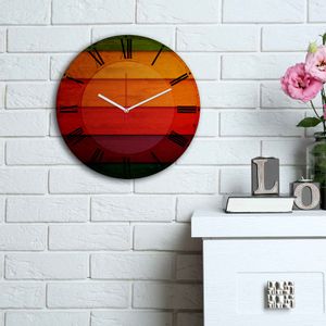 3030MS-034 Multicolor Decorative MDF Clock