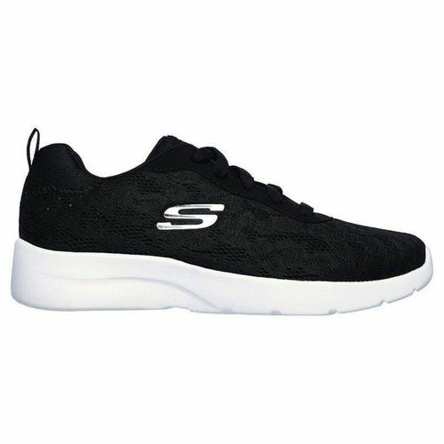 Ženske Sportske Tenisice Skechers Floral Mesh Lace Up - Crne slika 5