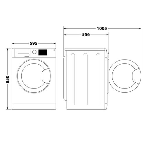 Indesit BWE 71295X WSV EE Veš mašina, 7 kg, 1200 rpm, Dubina 57.5 cm slika 9