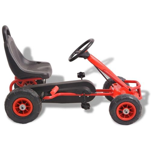 Go-Kart s Pedalama i Pneumatskim Gumama Crveni slika 7