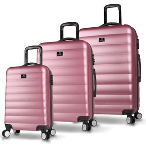 Set Kofera u Roze Zlatnoj Boji (3 Komada)