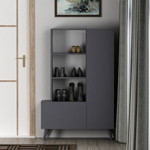 Agostina Shoes - Anthracite Anthracite Shoe Cabinet