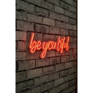 Wallity Ukrasna plastična LED rasvjeta, Be you tiful - Red