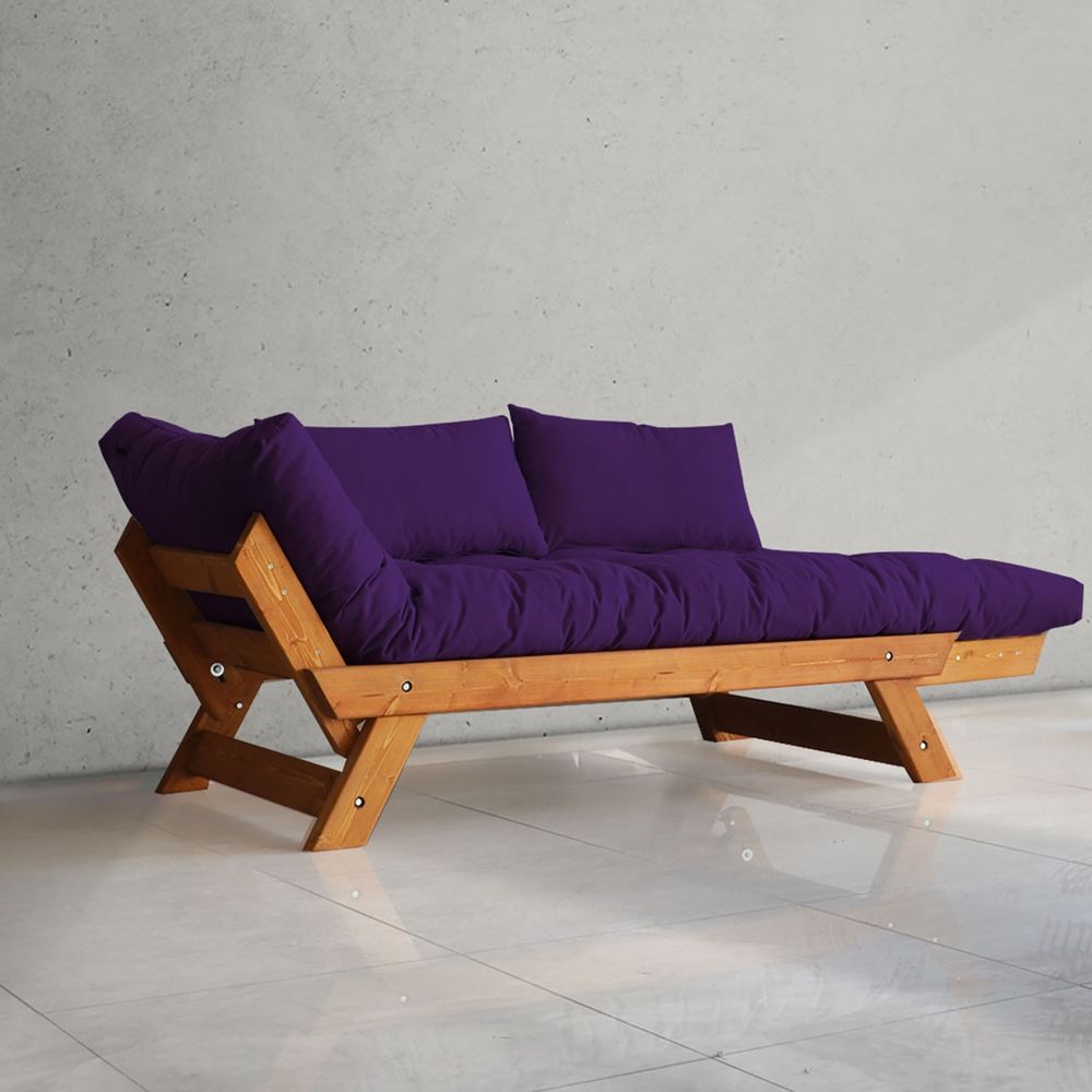 Dvosjed sofa CPT8127-210 - boje: Teak, Purple Garden slika 2