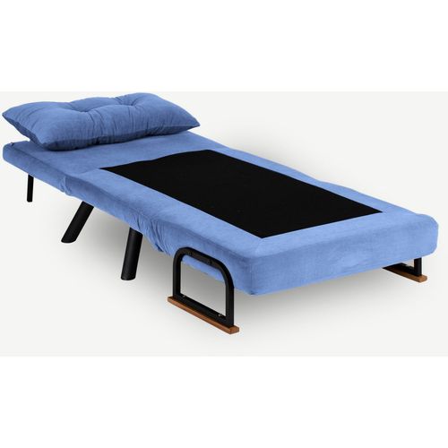 Atelier Del Sofa Fotelja na razvlačenje, Plava, Sando Single - Blue slika 4