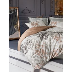Satin set za pokrivač s jednim pokrivačem (FR) Blatt, boja: siva