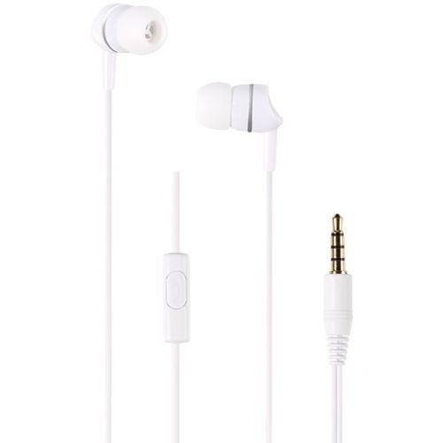 Slušalice TECCUS by VIVANCO 62682, in ear, mikrofon, bijele slika 1