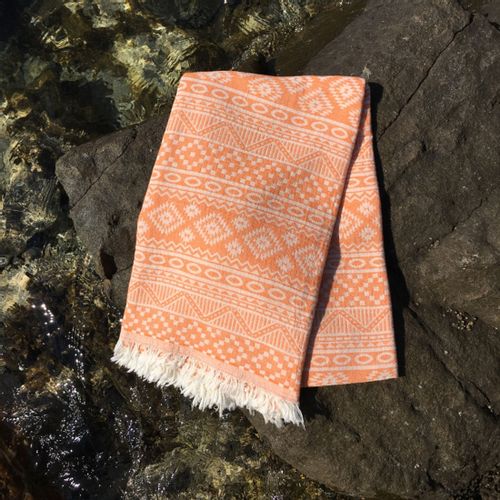 L'essential Maison Cicim - Narandžasti Fouta (PeÅ¡kir za plaÅ¾u) slika 1