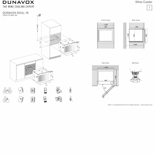 DVS-19.50B DUNAVOX vinska vitrina slika 9