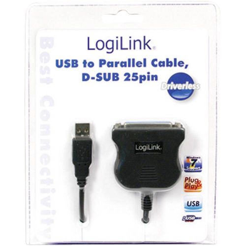 LogiLink USB 1.1 priključni kabel [1x muški konektor USB 1.1 tipa a - 1x 25-polni ženski konektor D-Sub] UA0054 slika 3