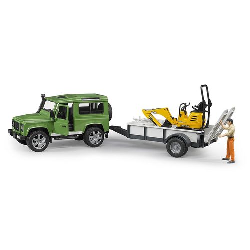 Bruder Džip Land Rover sa Mikro JCB 8010CTS slika 1