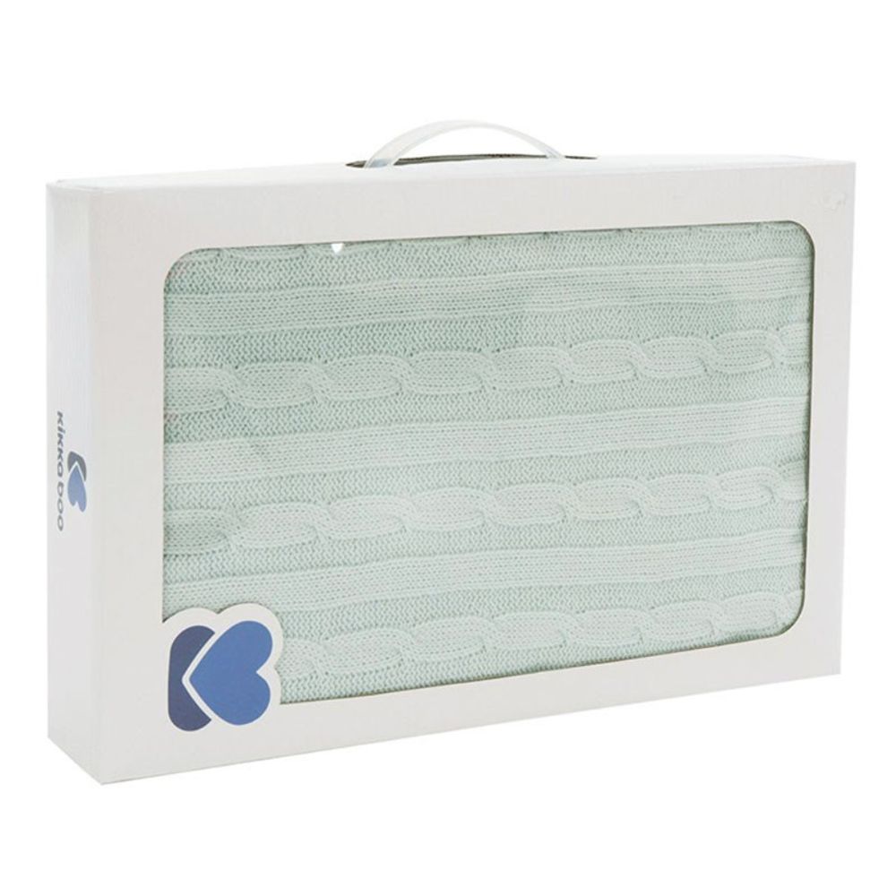 Kikka Boo Pletena dekica 75x100cm, Mint slika 2