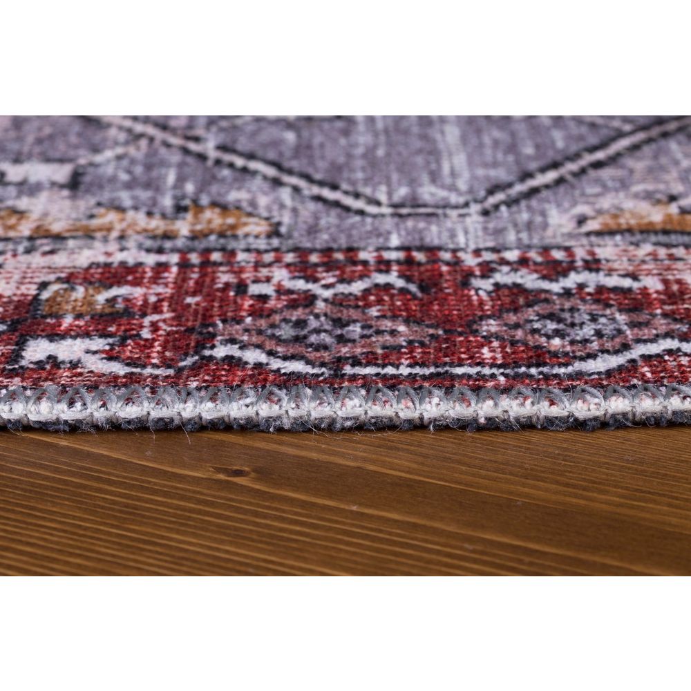 Soul Chenille - Crveni AL 134 Višebojni Hodnički Tepih (75 x 150 cm) slika 6