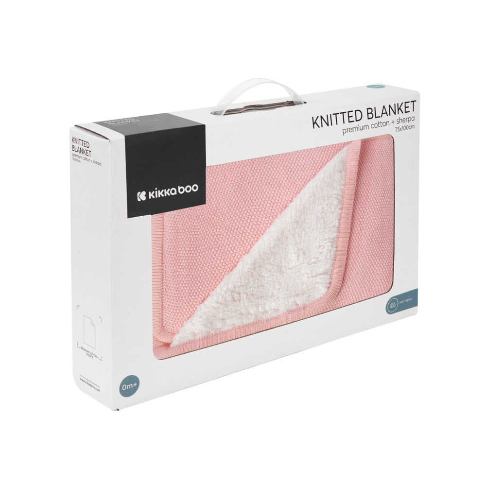 Kikka Boo Pletena dekica Dream Big 75x100cm, Pink slika 3