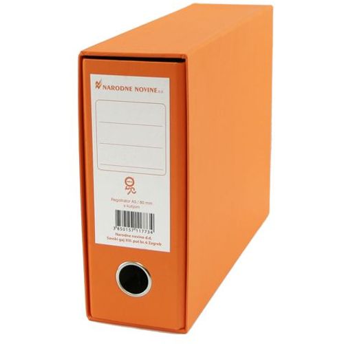 Registrator s kutijom A5, 8 cm, Nano, narančasti slika 2