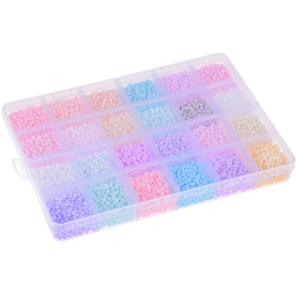 Set pastelnih perli za narukvice prijateljstva, 24 boje slika 2