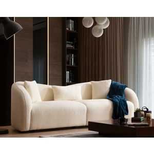 Venedik - Krem Sofa za Tri Osobe