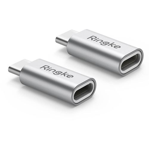Ringke - Premium adapter MFI (Made for iPhone) Fast Charge - Lightning To Type-C - sivi slika 1