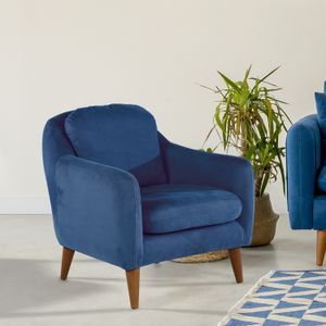 Woody Fashion Fotelja Soli Berjer - tamno plavo