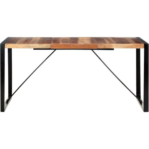 Blagovaonski stol 160 x 80 x 75 cm od masivnog drva i šišama slika 3