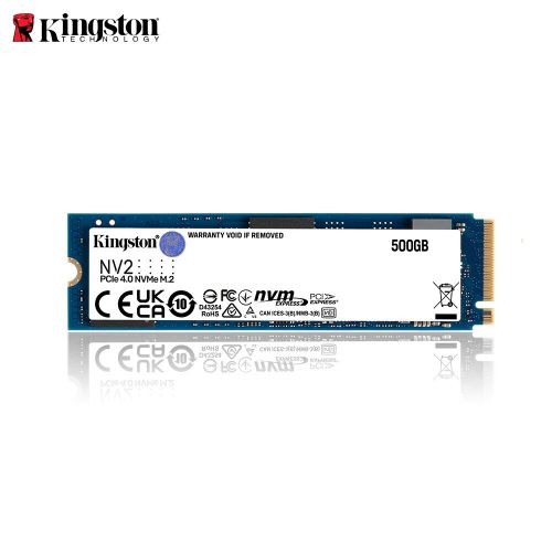 Kingston SNV2S/500G M.2 NVMe 500GB, 2280, PCIe Gen 4x4, NV2, Read up to 3,500 MB/s, Write up to 2,100 MB/s, (single sided) slika 1