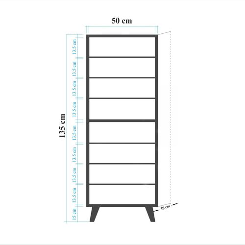 Hanah Home Filinta - 723 Ormar za cipele od sonoma hrasta slika 7