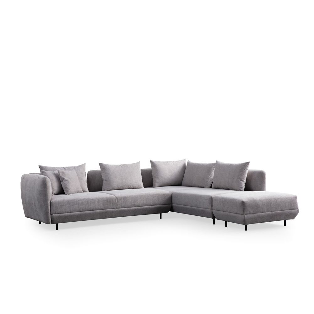 Floransa - Svijetlosiva Ugaona Sofa slika 4