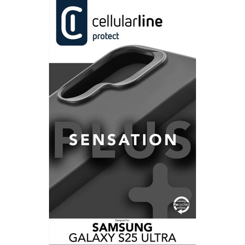 Cellularline Sensation+ silikonska maskica za Samsung Galaxy S25 Ultra black slika 2