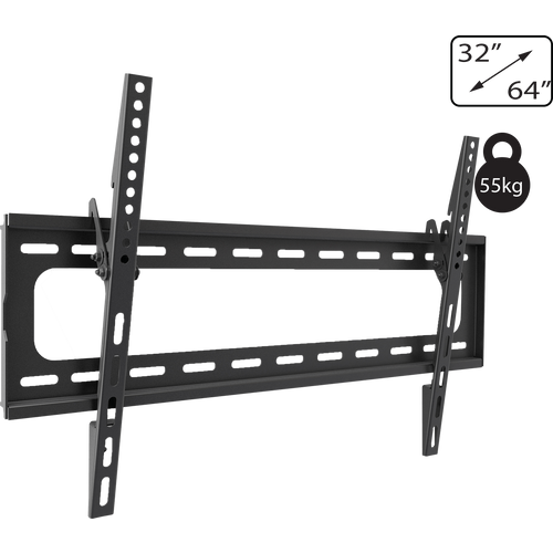 Amiko Nosač zidni  za TV prijemnik 32" - 64", 55 kg, 2D - Wallmaster 32-64 Tilt slika 1