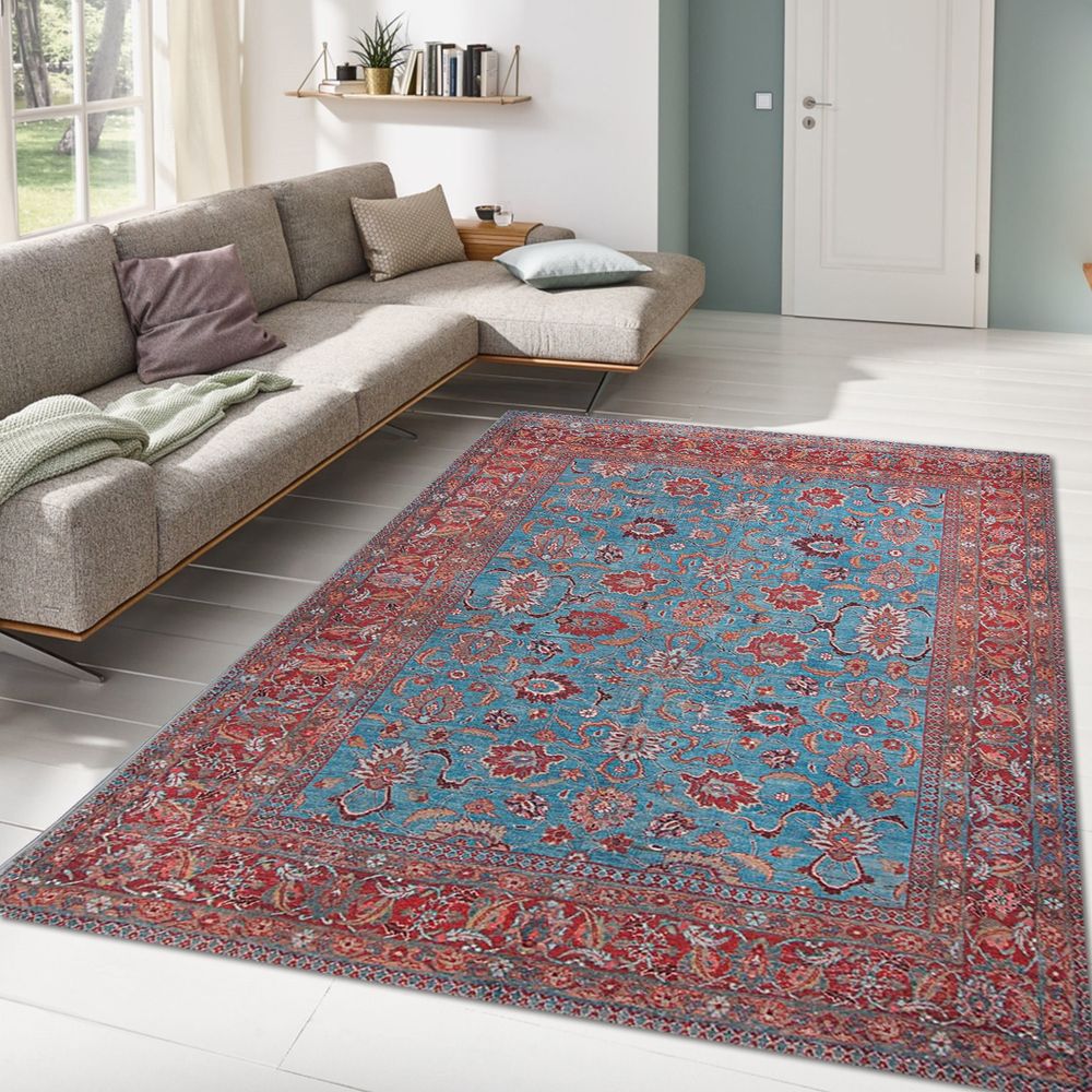 Višebojni Tepih Blues Chenille - Claret Red AL 170 (140 x 190 cm) slika 1