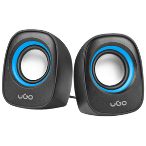 Natec UGL-1875 TAMU S100, Stereo Speakers 2.0, 6W RMS, USB power, 3.5mm Connector, Black/Blue