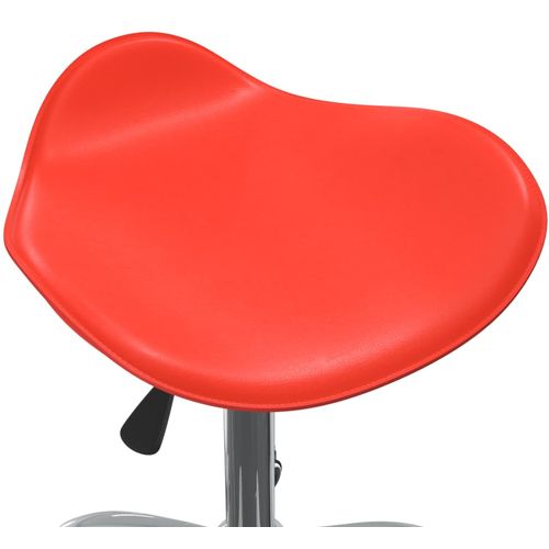 Salonski stolac od umjetne kože crveni slika 30