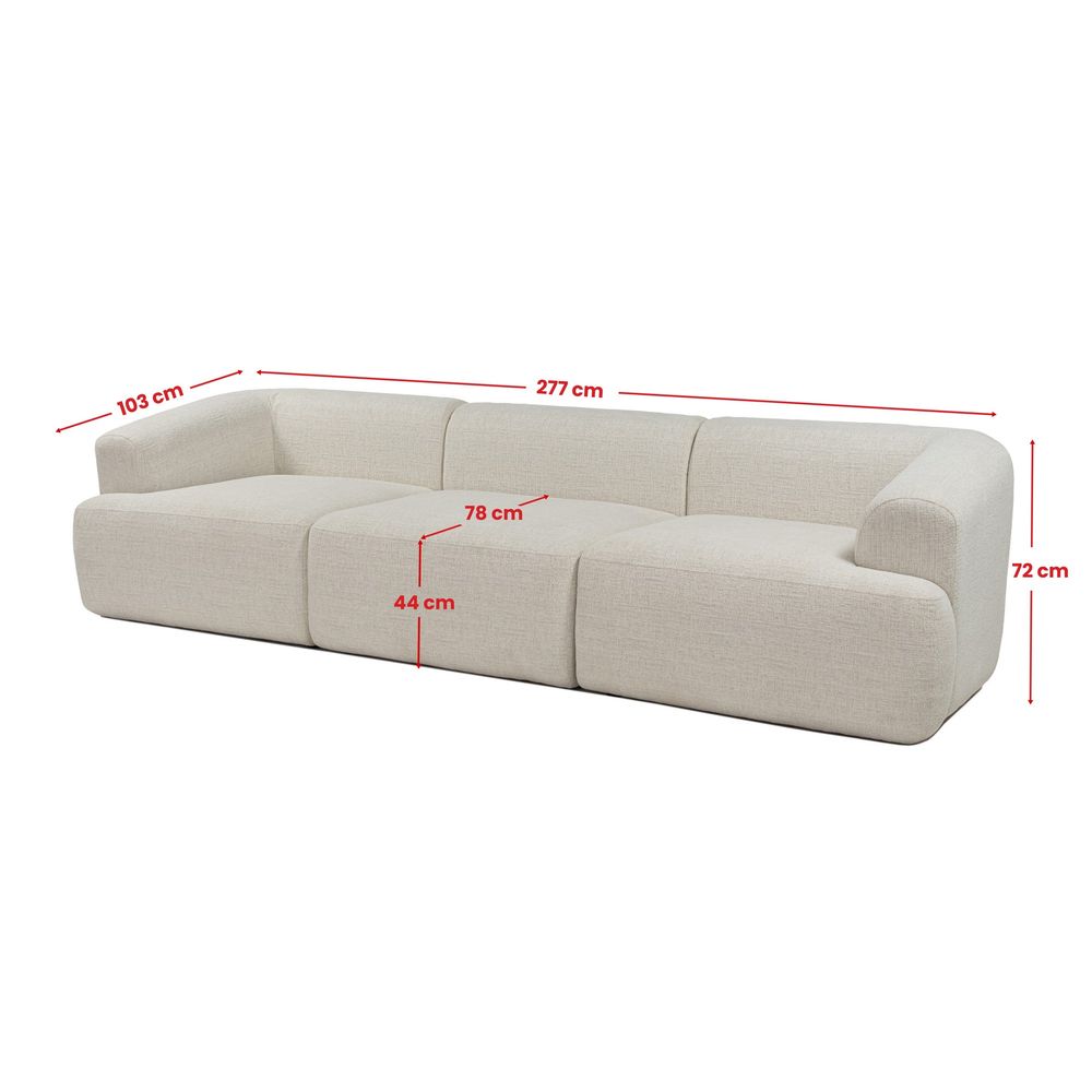 Sofia 3 - Bijela trosjedna sofa slika 16