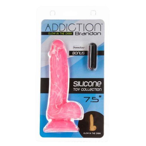 Dildo Brandon koji svijetli u mraku, 19 cm slika 7