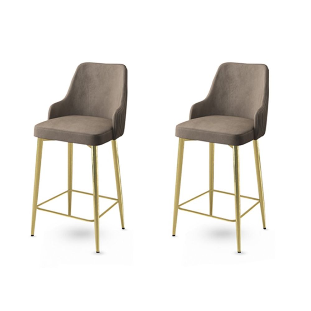 Enox - Gold Cappuccino Bar Stool Set (2 komada) slika 1