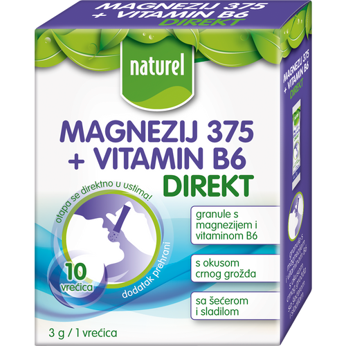 Naturel Magnezij + Vitamin B6 Direkt granule 30g slika 1