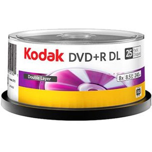 Kodak DVD+R 8.5GB DL 8x, 25 kom na štapu, 6 u kuti slika 1
