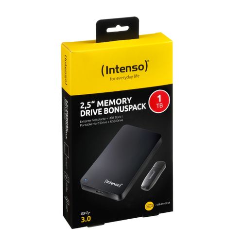 Intenso vanjski disk 1TB 2.5" Memory Drive USB 3.0 Crni + USB ključ 32GB slika 2