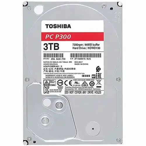 Hard disk 3TB SATA3 Toshiba 128MB HDWD130UZSVA P300 slika 1