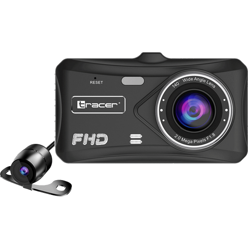 Tracer Auto kamera, 2 Mpxiel, 4" LCD, FullHD, microSD, G-senzor - 4TS FHD CRUX DASH CAM slika 1