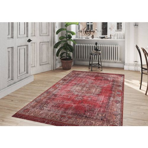 Conceptum Hypnose Tepih DELIA, dimenzije: 75*230 cm, Blues Chenille - Red AL 119 slika 1