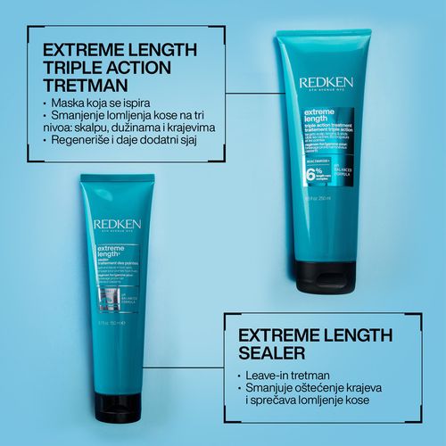 Redken Extreme Length nega kose koja se ne ispira 150ml slika 6