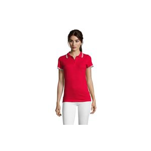 PASADENA WOMEN ženska polo majica sa kratkim rukavima - Crvena, XL 