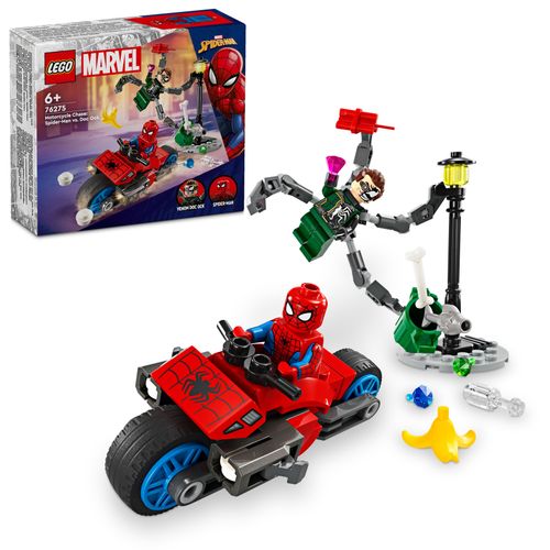 LEGO® SUPER HEROES 76275 Utrka na motociklima: Spider-Man protiv Doca Ocka slika 3