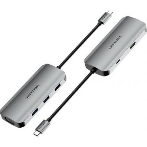 Docking station Vention TOIHB USB-C HDMI/VGA/3xUSB 3.0/PD 100W slika 2