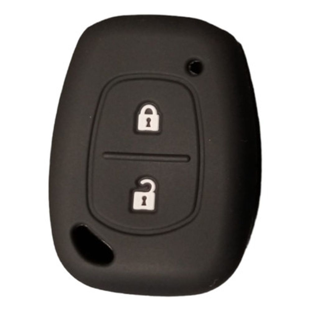 Silikonska Navlaka za Ključ Renault Tip 1 Crna (Dvije Tipke) slika 1