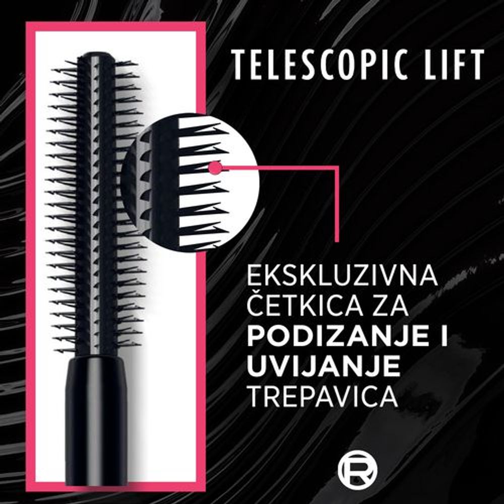L'Oréal Paris Telescopic Lift Maskara za oči Black 9,9ml slika 4