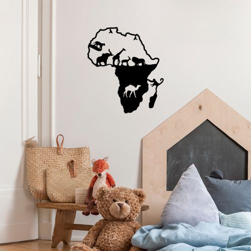 Wallity Animals Of Africa - 454 Black Decorative Metal Wall Accessory slika 3