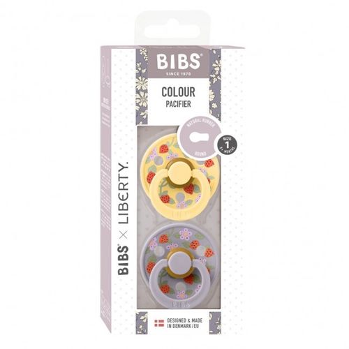 BIBS x Liberty varalica Strawberries and Cream Pale Butter mix  6-18M slika 3