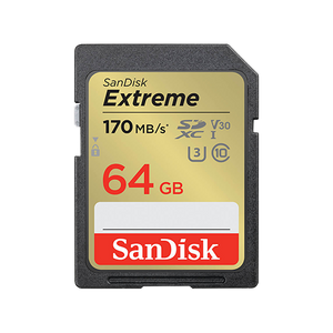 SanDisk SDXC 64GB Extreme 170MB/s V30 UHS-I Class10 U3 V30